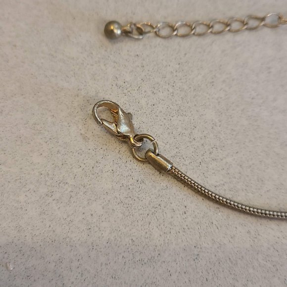 NWT Sparkly Silver & Gold Colored Necklace/ Earring Set. - Picture 14 of 14